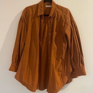 Free People - We The Free oversized copper button-down shirt